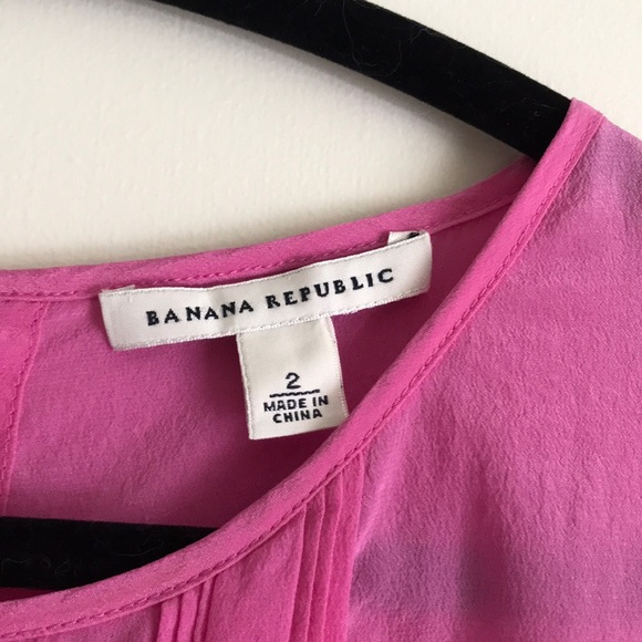Banana Republic Pink sleeveless top size 2 - Picture 3 of 5